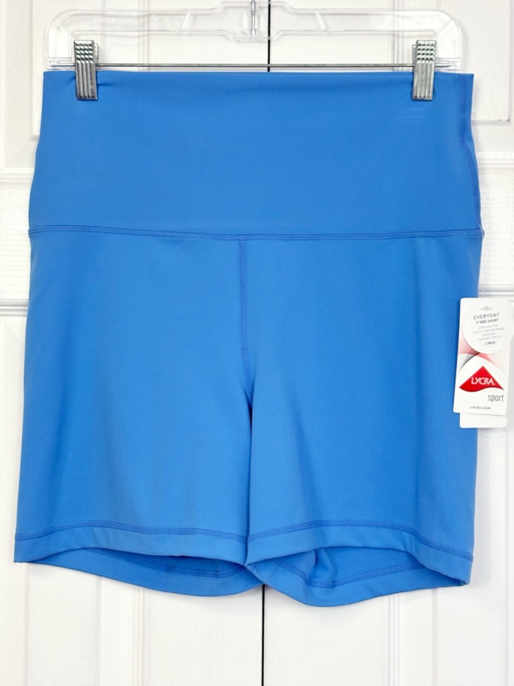 NWT Yogalicious Lux Marina Blue Super High-Rise Everyday 5" Bike Shorts XL